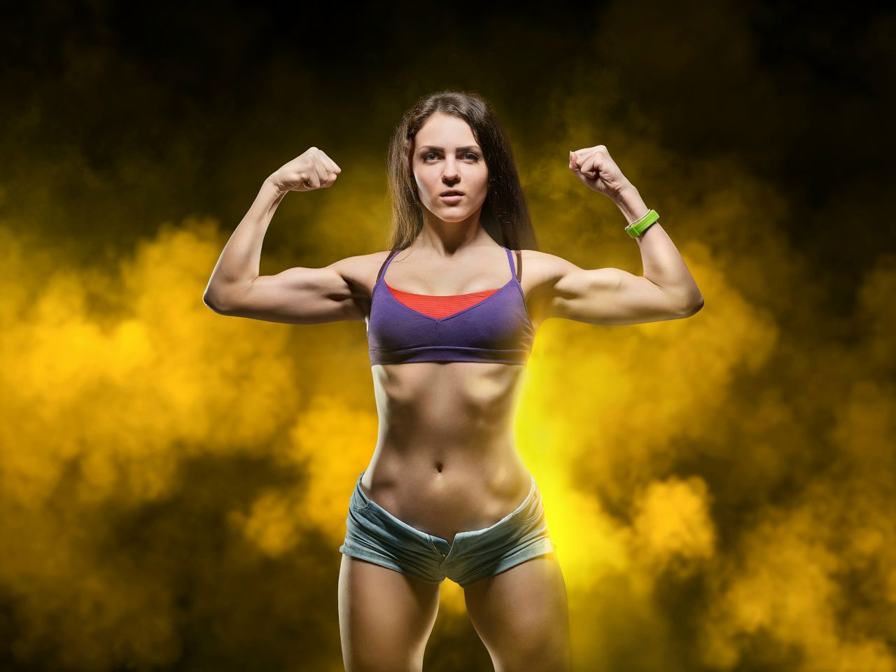 Athletic girls in Srinagar